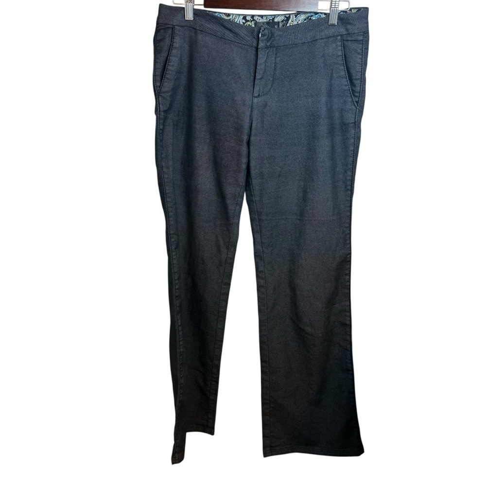 Prana | Dark Denim Wide Leg Trouser with Stretch | Sz 10